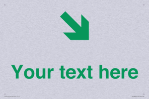 Custom Safe Condition inverse: Green Down right arrow